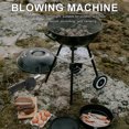 thumbnail image 4 of 1Pack Black Hand Crank Fire Blower Compact Design for Outdoor Enthusiasts BBQ Airflow Generation, 4 of 8