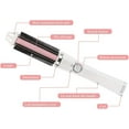 thumbnail image 3 of Portable USB Cordless Hair Straightener Curler Comb,with 2600mAh Rechargeable Battery,Dual Voltage,Travel and Bussiness Trip,White, 3 of 8