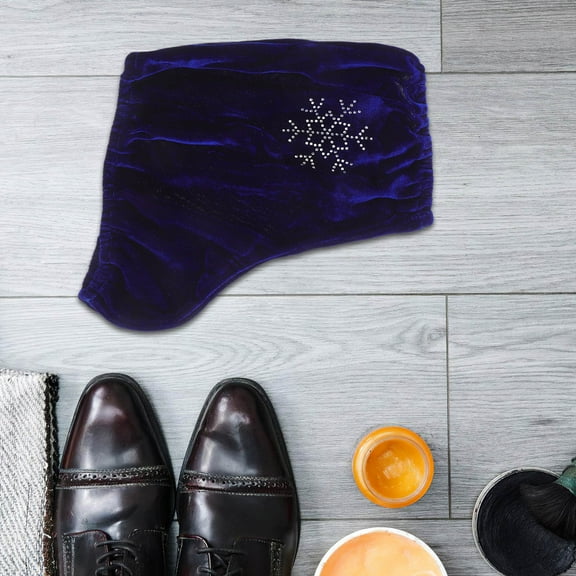 DEEPCRAFF 1Pair Blue Ice Skate Covers with Elegant Embedded Design for Medium Skate Boots Protection