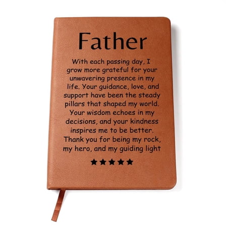 Engraved Journal - Guidance, Love and Support Dad
