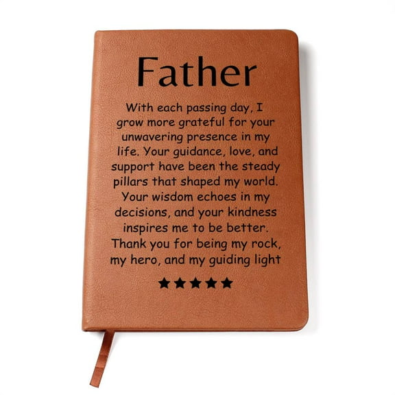 Engraved Journal - Guidance, Love and Support Dad