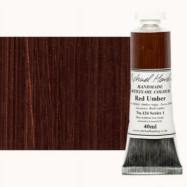 Michael Harding Artists Oil Color - Red Umber, 40 ml tube