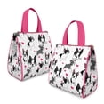 thumbnail image 2 of Pug and Love Heart Insulated Lunch Bag for Women & Adults,Large Portable Soft Cooler Lunch Bag,Thermal Food Storage Tote with Pearl Cotton,8.66L,8.75x5.75x9.5 Inch, 2 of 6