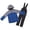 Blue, variant on Krdevn Boys 2 Piece Color Block Hooded Insulated Ski Jacket and Waterproof Snow Pants Windproof Kids Snowsuit Set for Winter Outdoor Skiing 4-5 Years,Blue