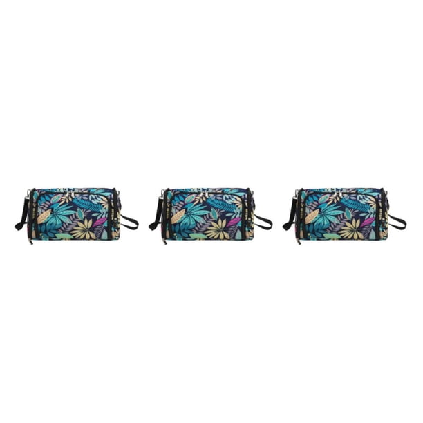 Yuarrent Bolsa de almacenamiento de hilo Bolsas de tejer de hombro Bolsas de agujas de bordado de múltiples rejillas Ganchos Suministros de Type1 NO1