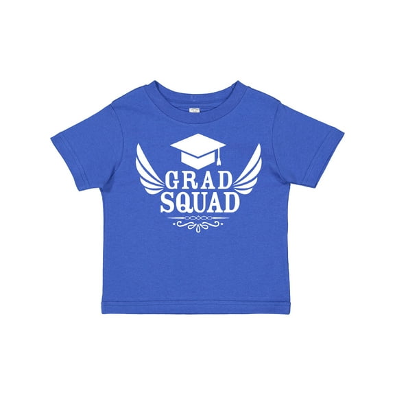 Inktastic Grad Squad with Graduation Cap and Wings Boys or Girls Toddler T-Shirt