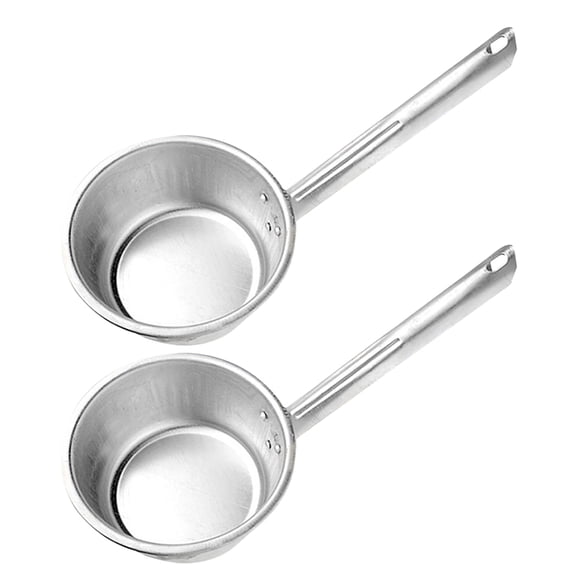 GOOHOCHY 2 cucharones de metal para agua, cucharón para sopa, cucharón para agua, cucharón para ducha, cucharón para baño