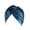 Peacock Blue, variant on Visland Women Stretchy No Brim Cross Twist Pleated Hair Wrap Turban Hat Indian Hat Muslim Hat Headwear