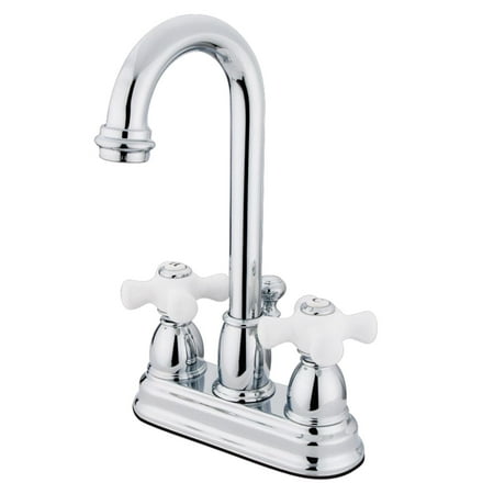 Polished Lavatory - Kingston Brass KB3611PX 4-Inch Centerset Lavatory Faucet, Polished Chrome