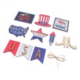 thumbnail image 4 of Independence Day Wooden Decoration, Good In Shape Tray Wooden Ornament  For Gift Making Type 3, 4 of 8