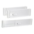 thumbnail image 1 of Uxcell 3 Pcs Divisores de Cajón de Plástico Ajustables Organizadores para Cocina Ropa Dormitorio Baño Almacenamiento, Blanco, 1 of 5