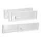 thumbnail image 1 of Uxcell 3 Pcs Divisores de Cajón de Plástico Ajustables Organizadores para Cocina Ropa Dormitorio Baño Almacenamiento, Blanco, 1 of 5
