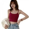 thumbnail image 6 of KOOYET Liva Girl Crop Summer Selling Korean Solid Color All-Match Short Cropped Sling Simple Vests One Size Vetements Femme, 6 of 6