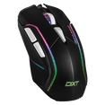 thumbnail image 1 of Mouse Gaming DXT GAMING Grip RGB 7200 DPI Sensor Optico 6 Botones Programables 13 Modos de Retroiluminacion Alambrico USB Negro MGDXT046BK, 1 of 6