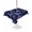 Dark Blue Light Blue, variant on Outdoor Tablecloth with Umbrella Hole for Patio/Picnic/Party/Camping, Nautical Lighthouse Waterproof Table Cloth Round Cover Washable, Farmhouse Retro Ocean Ship Map (Dia 54")