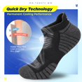 thumbnail image 2 of Calcetines tobilleros TANSTC para correr transpirables con soporte de arco 6 pares, 2 of 6