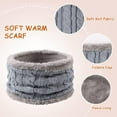 thumbnail image 2 of Monebena Kids Winter Beanie Hat Scarf Gloves Set Knit Warm Toddler Winter Cap Gloves Neck Warmer for Boys Girls 1-8 Year M01, 2 of 13