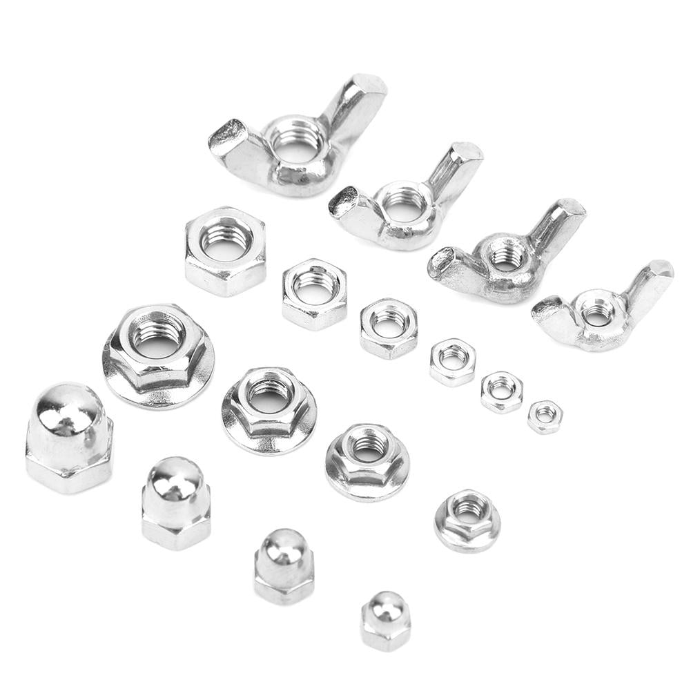 M8 Stainless Steel Wing Nuts Metric M3 M6 M5 M4 A2-304 Assorted Kit 125 pcs 