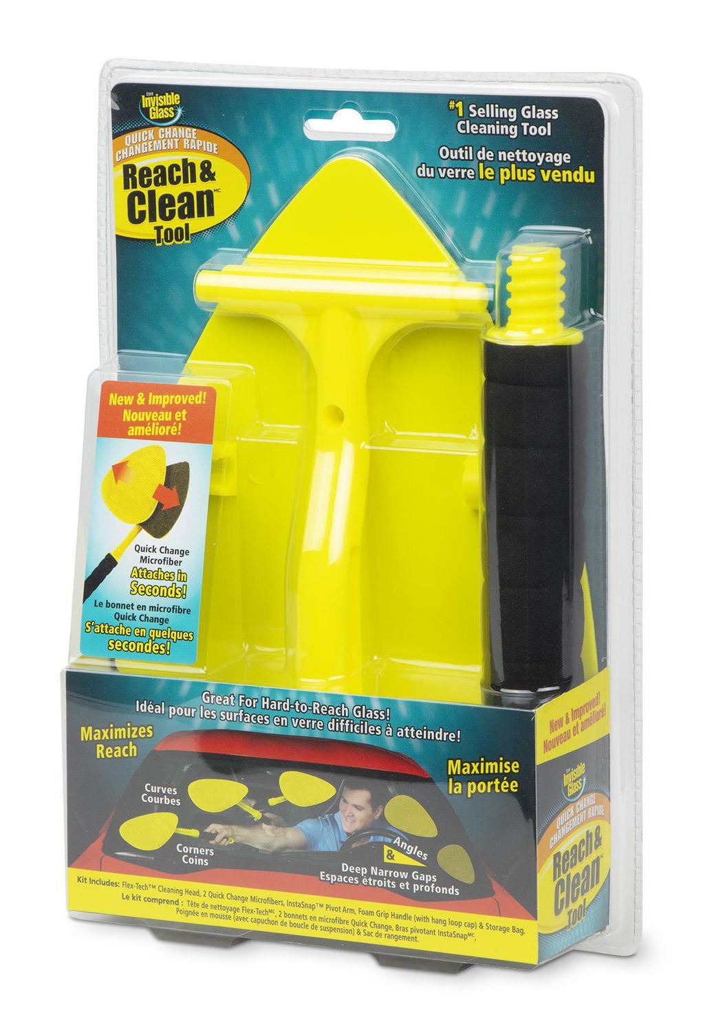 INVISIBLE GLASS Reach & Clean Tool, Quick Change Reach&Clean Tool