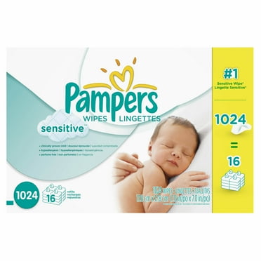 Pampers Sensitive Skin Baby Wipe Refills, 1,024 ct. (baby wipes - Wholesale Price)