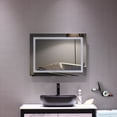 thumbnail image 1 of Square Touch LED Bathroom Mirror, Tricolor Dimming Lights-32*24", 1 of 17