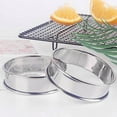 thumbnail image 3 of 4Pcs Double Rolled TartRings Stainless Steel English Muffin Rings Professional Crumpet Rings, 3 of 10