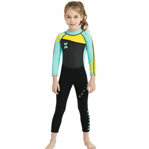 Child One Piece Diving Suit 2 5mm Surfing Wetsuit Kids Neoprene Thermal Swimsuit Wetsuits For Diving Swimming Surfing Walmart Com
