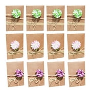 Flower Thank You Card 12 Pack Greeting Card Invitation Card with Envelopes, Valentine's Day/Mother's Day/Christmas