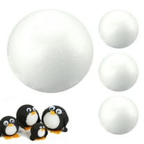 8 Pack 3" Smooth White Craft Foam Balls Round Styro DIY Art School Project Decor