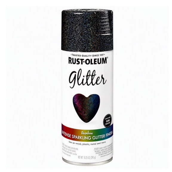 Rainbow Rust-Oleum Glitter Spray Paint 398582, 10.25 oz