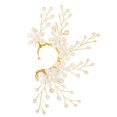 thumbnail image 1 of Weiweiguan 1Pc Bridal Exquisite Ear-cuff Decorative Ear Clip Fake Pearl Ear Decor (Golden), 1 of 6