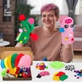 thumbnail image 5 of Hand Puppet Making Kit Making Handicraft Felt Toys for Children Make Your Own Sock Puppet, 5 of 5