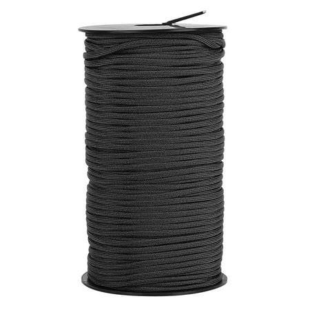 

100m Outdoor Rock Parachute Safety Rope Survival Cord for Rescue Hiking(Black)