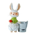 thumbnail image 2 of Decoraciones de Pascua, adornos de Pascua, regalos de Pascua, maceta de resina con forma de conejito, maceta de flores con forma linda para jardín, patio o porche, bandeja de hielo., 2 of 6