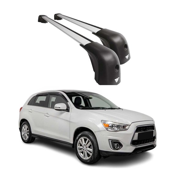 Cross Bars Roof Rack Rails Set for Mitsubishi Outlander Sport 2011-2024 Gray 2x