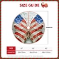 thumbnail image 2 of Sikiie Patriotic Butterfly Floral Christmas Tree Skirt, Christmas Tree Decorations, Christmas Decor, Tree Mat Decoration(30-48IN)-36", 2 of 6