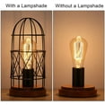 thumbnail image 2 of Industrial Table Lamp Edison Desk Nightstand Bedside Steampunk Desk Lamp Dorm, 2 of 7