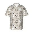 thumbnail image 2 of Picia Puppy Gentle Cotton Regular Fit Short Sleeve Casual Hawaiian Shirt for Men-XX-Large, 2 of 9