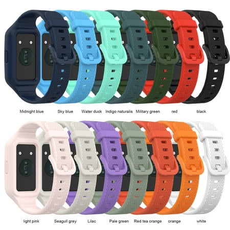 Silicone Textured Strap for Huawei Band 7/Honor Band 6 Replacement Band