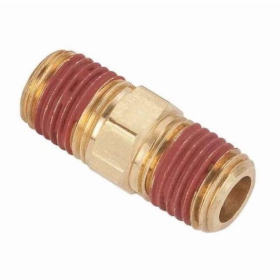 Parker Hex Nipple, Brass, 1/8 in Pipe Size,MNPT VS216P-2