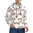 thumbnail image 2 of Honeii Camp Van Pattern Mens Hoodies Men's Loose Sleeve Sweatshirt,Pullover Hooded Sweatshirt for Men,Essentials Hoodie-Large, 2 of 7