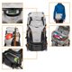 thumbnail image 4 of Mochila PhotoSport PRO BP 55L AW III Lowepro para Cámaras Réflex y sin Espejo Mediana/grande Gris Oscuro/claro, 4 of 7