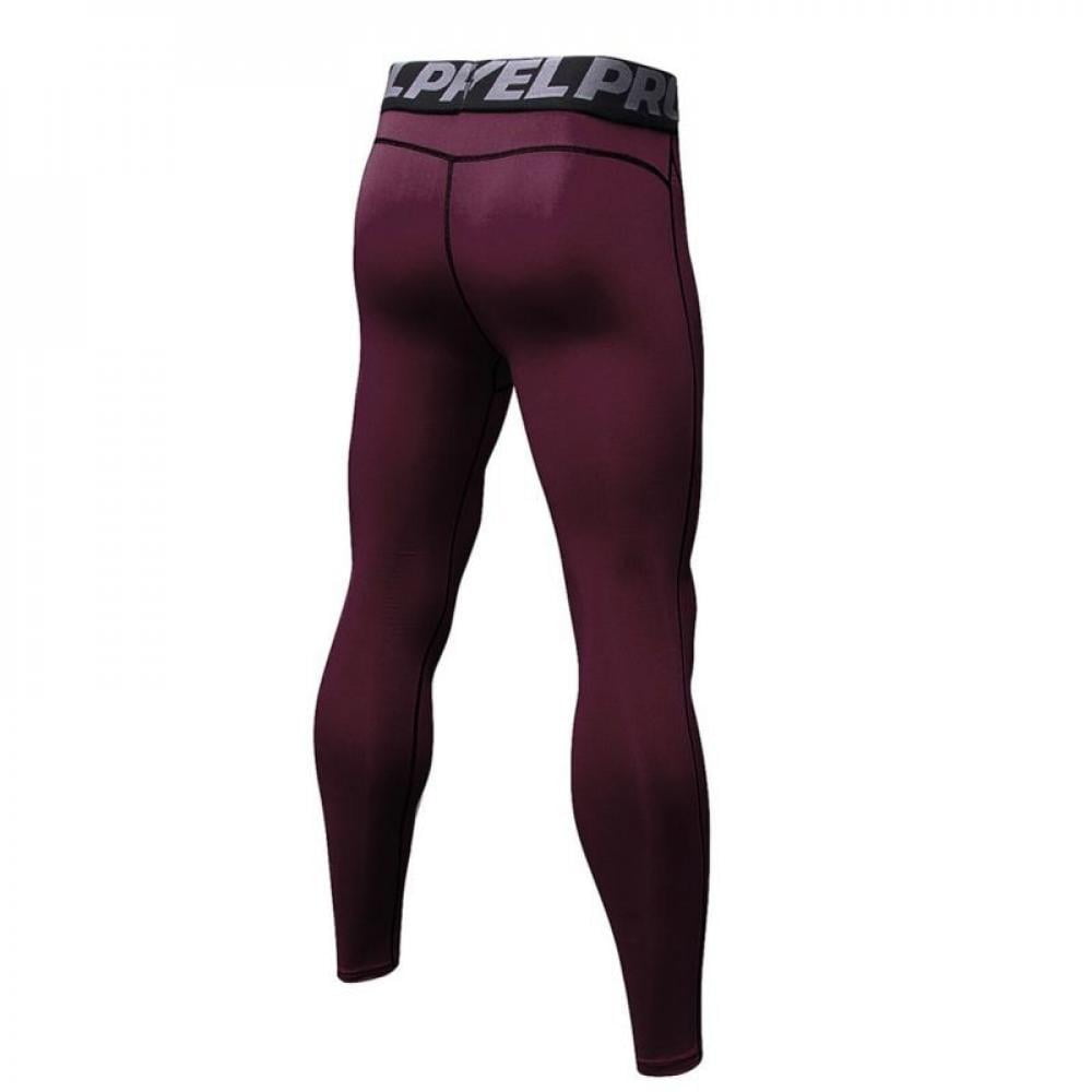Details about   Men's Compression Leggings Running Basketball Pant 3/4 Cropped Base Layers Tight 