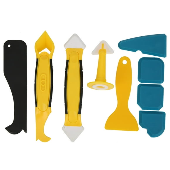 2024 9Pcs Sealant Tool Finishing Set Remover Caulking Grout Scraper for Bathroom Window Kitchen