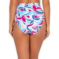 thumbnail image 3 of Printed Fold-Over High-Waist Bikini Bottom Swimsuit, 3 of 6