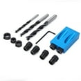 thumbnail image 1 of Hole LocatorBlue Aluminum Alloy 15° Oblique Drill Locator Carpentry Tools Unbeatable Value, 1 of 5