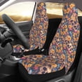 thumbnail image 2 of Sikiie Skull daisy colorful Car Seat Protector 2 Pack Car Seat Cushion Mat, Car Seat Covers for SUV, Truck, Van, 2 of 7