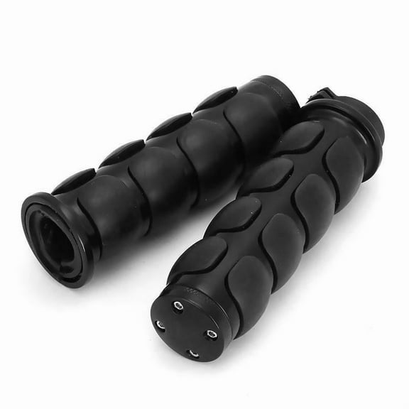 Universal Motorcycle Hand Grips with Black Non-Slip Rubber for Harley Honda Yamaha Suzuki Kawasaki