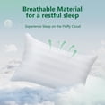 thumbnail image 3 of Juego de 2 almohadas COZSINOOR, tamaño queen, alternativa al plumón, 3 of 7