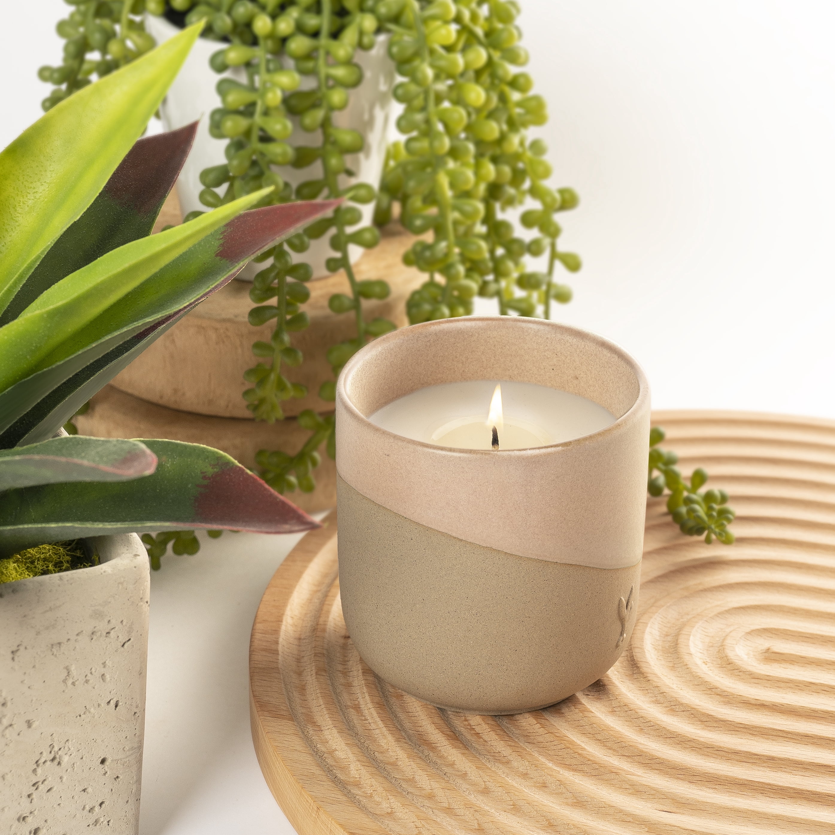 Better Homes & Gardens Maple Scented 13.9oz Ceramic Dip Single-Wick Candle by Dave & Jenny Marrs